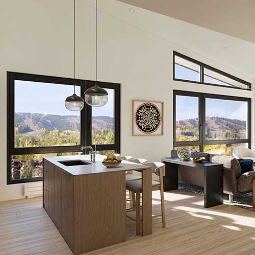 Electric Pass Lodge Interior Kitchen