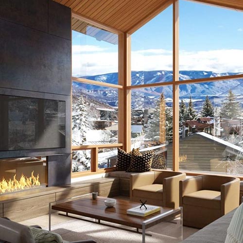 Havens View and Fireplace